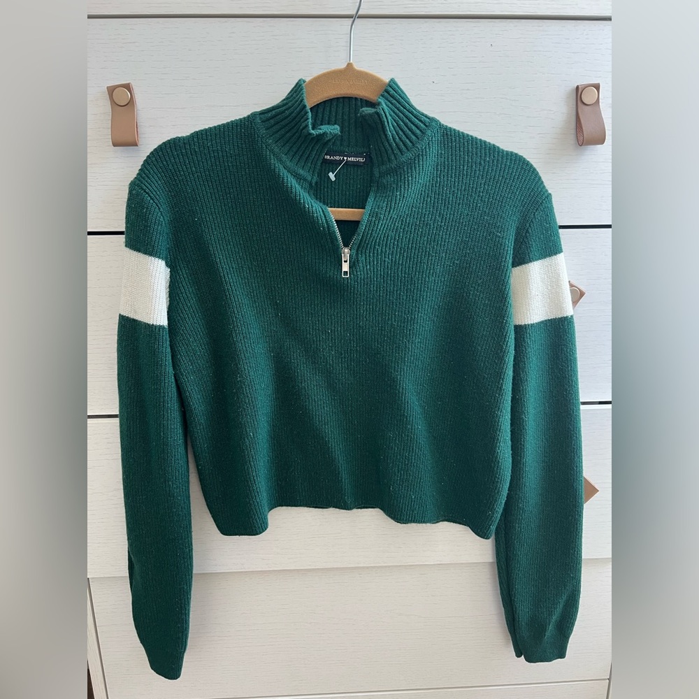 Brandy Melville zip up sweater